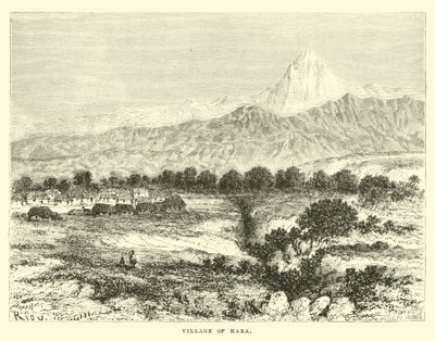 Village of Mara by Edouard Riou